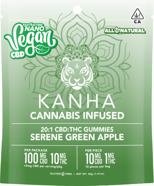 Kanha Gummies Serene Green Apple